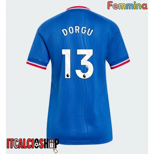 Manchester United Patrick Dorgu #13 Seconda Maglia Femmina 2026-27 Manica Corta